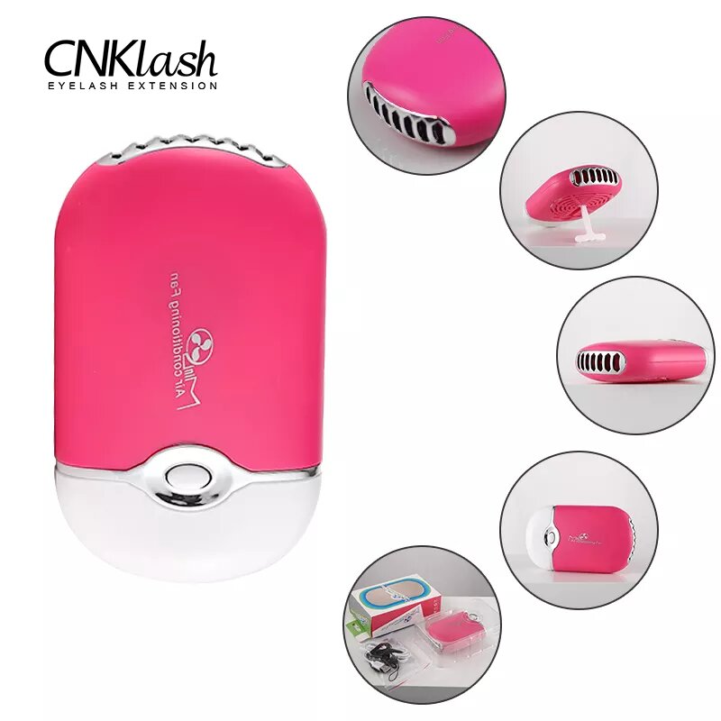 Eyelash Extension Volume Lashes - Mini ventilateur USB pour faux-cils, séchage
