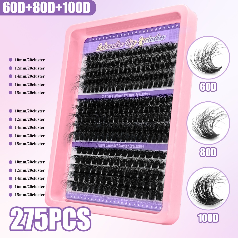 Eyelash Extension Volume Styles - Faux cils de 9-16 mm, aspect