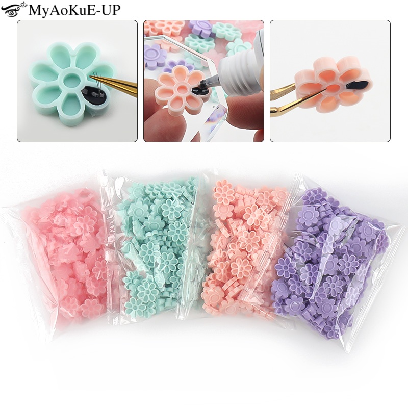 Eyelash Extension Repair - 100 pièces Extension de cils porte-colle