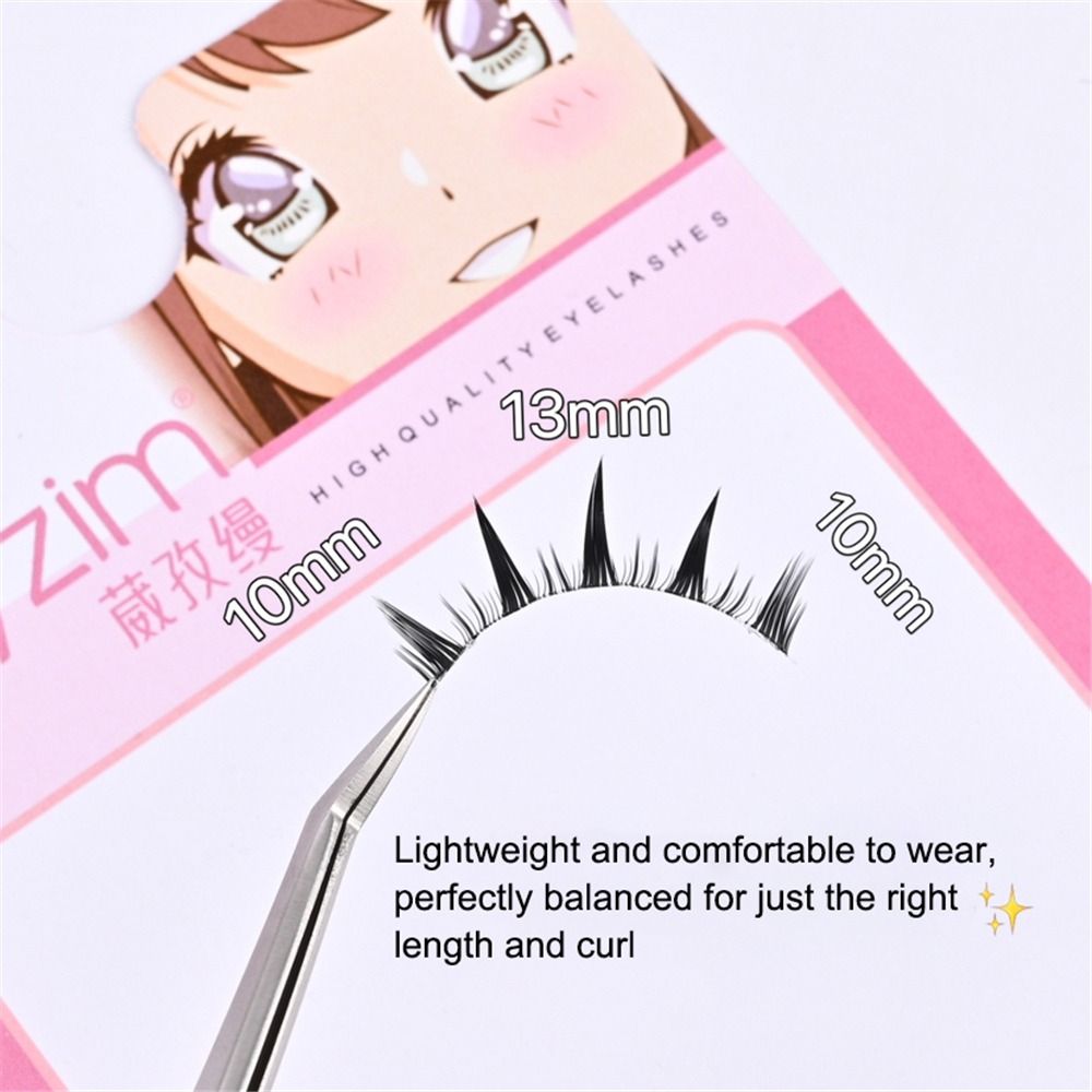 Eyelash Extension Japanese - 5 paires Pack japonais Cosplay Faux