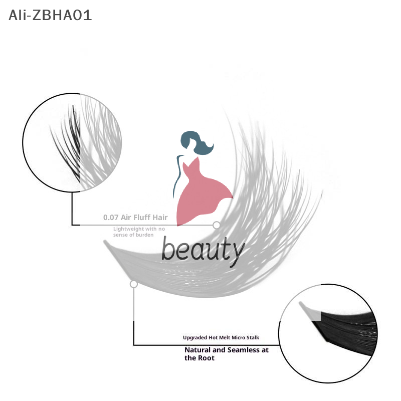 Eyelash Extension Volume Lashes - Kit de faux cils 3D en