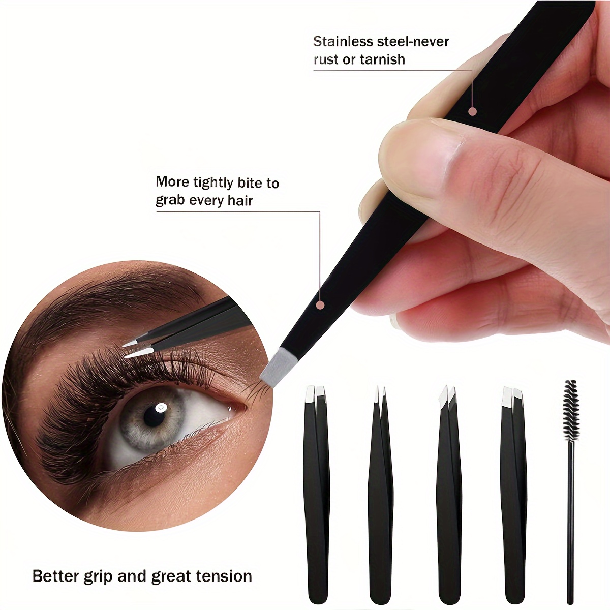 Ensemble de 6 pinces à épiler  - Lash Primer Cleanser avis et prix