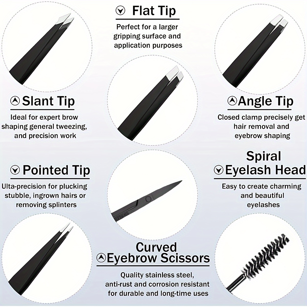 Ensemble de 6 pinces à épiler  - Lash Primer Cleanser avis et prix