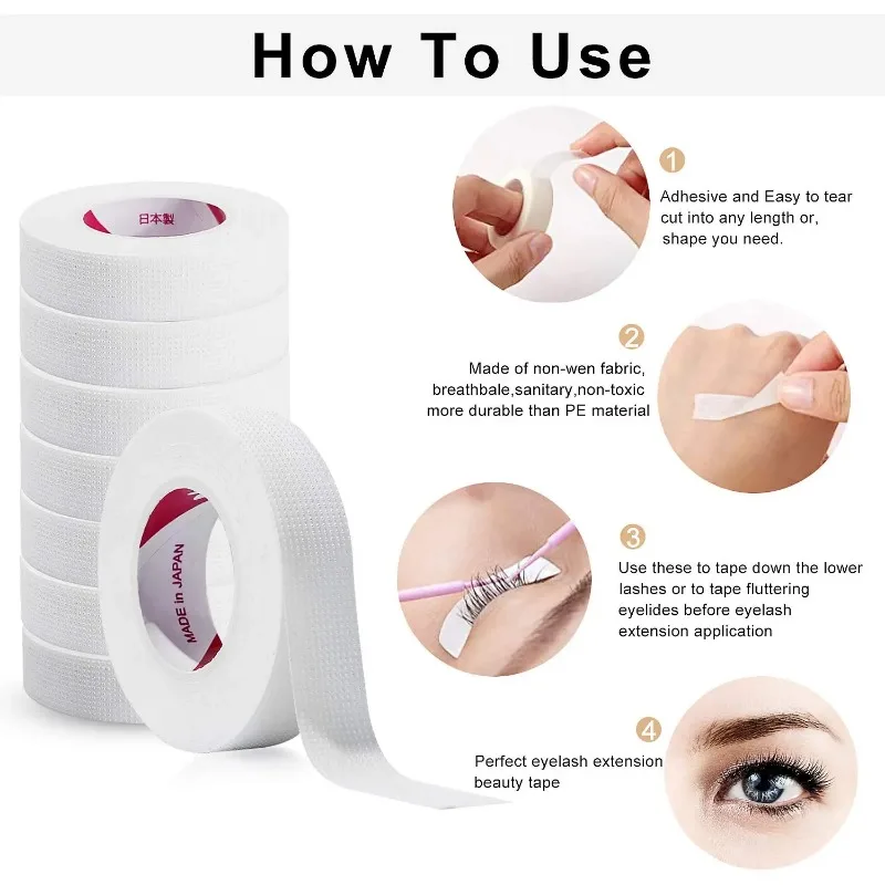 6 rouleaux de ruban isolant ja - Eyelash Extension Japanese avis et prix