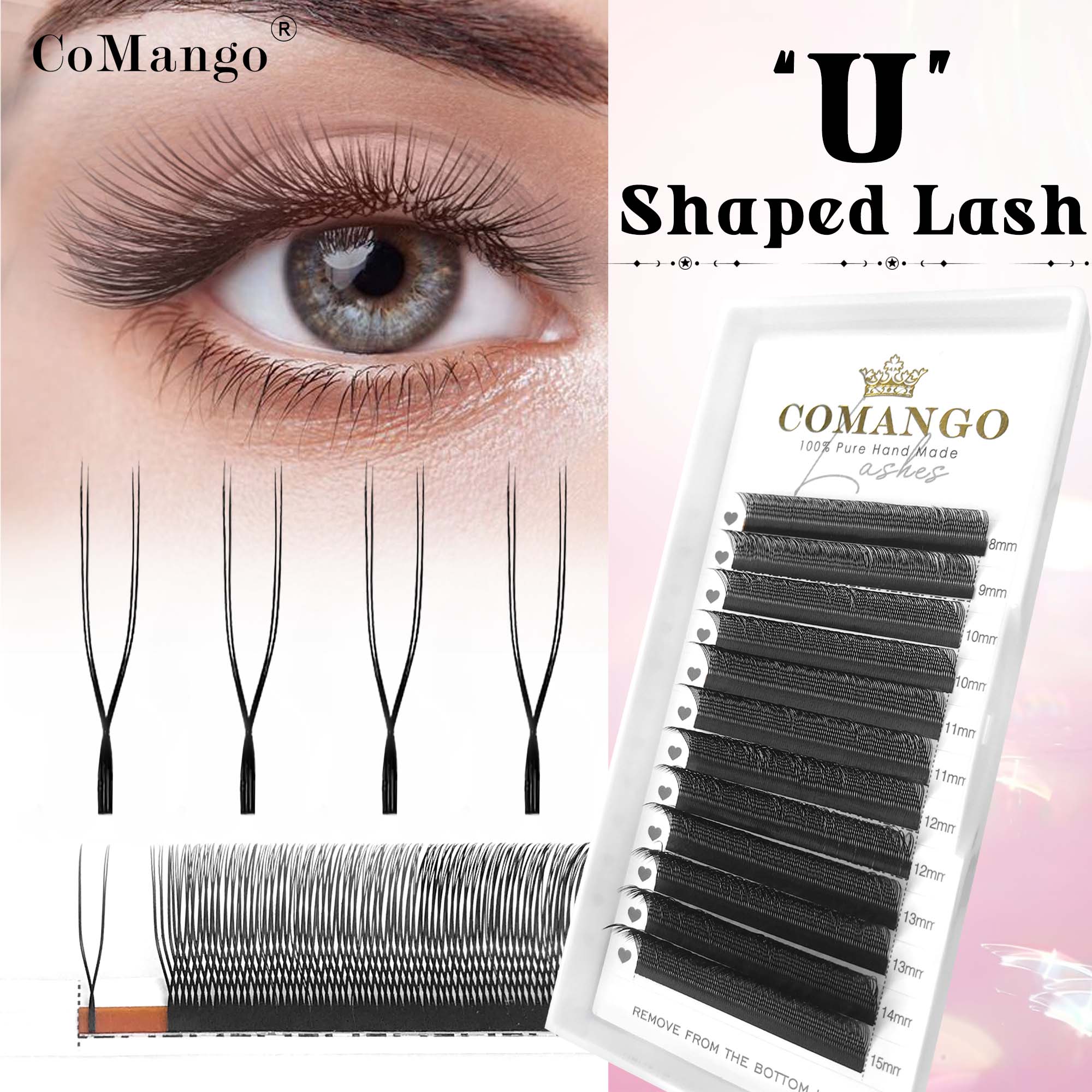 CoMango Cils parallèles en for - Eyelash Extension Volume Styles avis et prix
