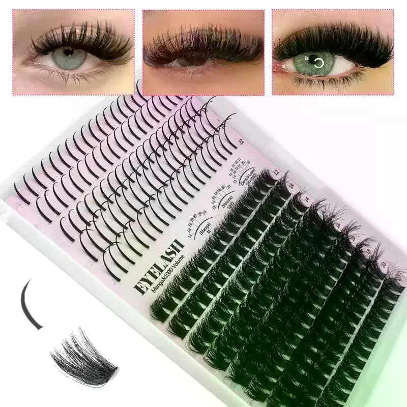Kit de Cils en Grappes, Cils E - Eyelash Extension Volume Lashes avis et prix