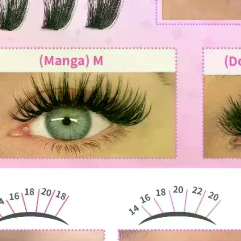 Kit de Cils en Grappes, Cils E - Eyelash Extension Volume Lashes avis et prix